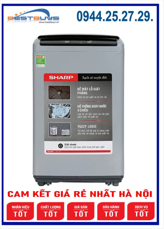 So sánh giá Máy giặt Sharp 7.5 Kg ES-Y75HV-S rẻ nhất? - Ảnh 16