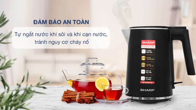 So sánh giá Bình đun siêu tốc Sharp 1 lít EKJ-10DVPS-BK - Tìm sản phẩm giá rẻ nhất - Ảnh 18