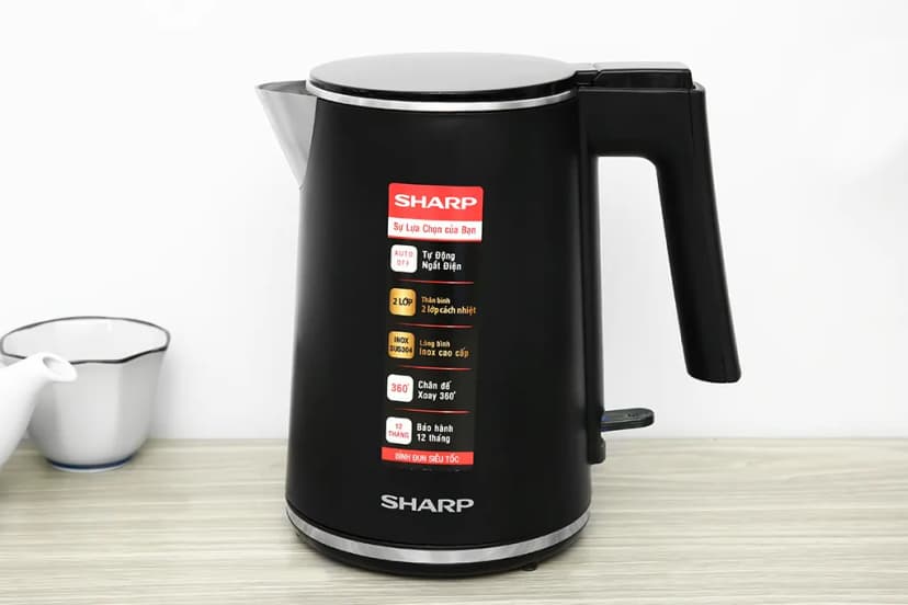 So sánh giá Bình đun siêu tốc Sharp 1 lít EKJ-10DVPS-BK - Tìm sản phẩm giá rẻ nhất - Ảnh 6