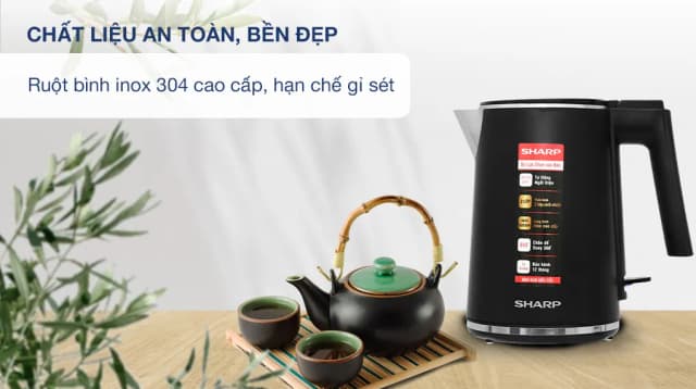 So sánh giá Bình đun siêu tốc Sharp 1 lít EKJ-10DVPS-BK rẻ nhất? - Ảnh 7