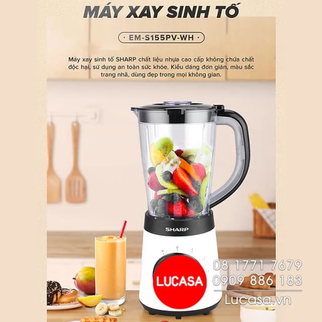 So sánh giá Máy xay sinh tố đa năng Sharp EM-S155PV-WH rẻ nhất? - Ảnh 17