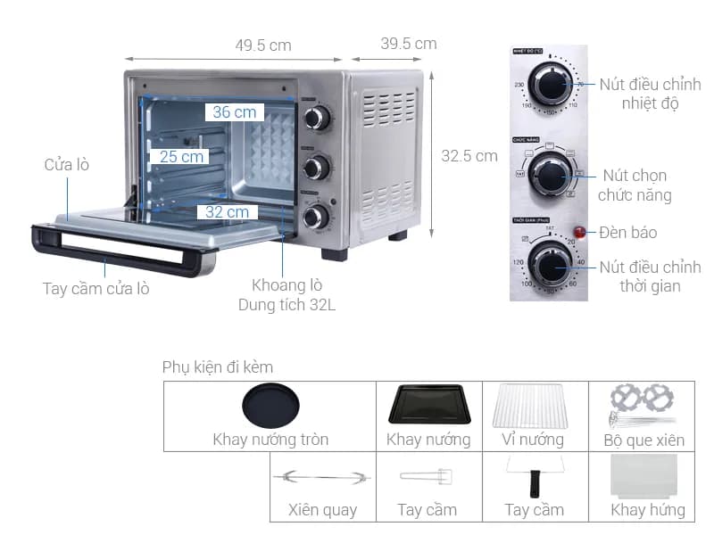 Lò nướng Sharp EO-A323RCSV-ST 32 lít - Giá rẻ nhất hôm nay - Ảnh 2