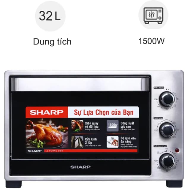 So sánh giá Lò nướng Sharp EO-A323RCSV-ST 32 lít rẻ nhất? - Ảnh 10