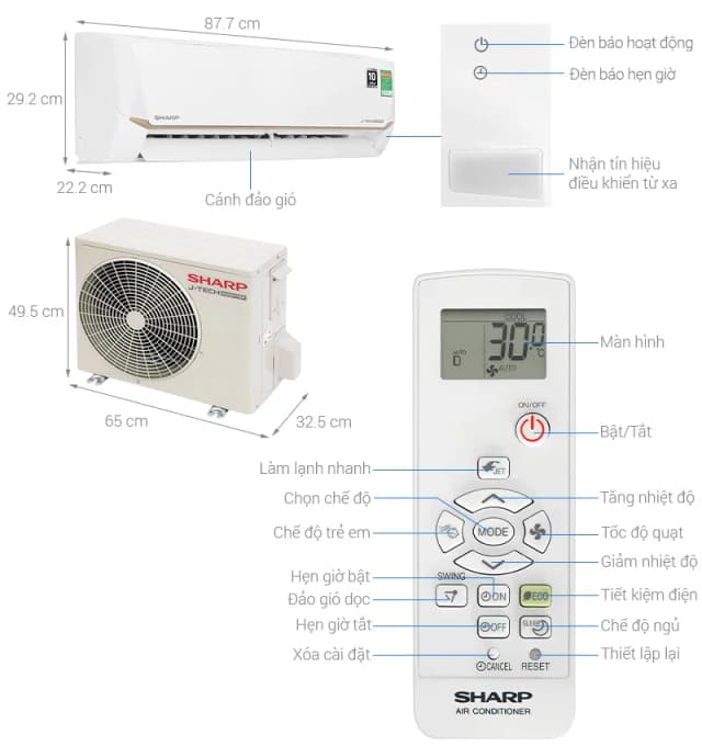 So sánh giá Máy lạnh Sharp Inverter 1.5 HP AH-X13CEWC rẻ nhất? - Ảnh 5