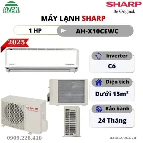 Máy lạnh Sharp Inverter 1 HP AH-X10CEWC - Giá rẻ nhất hôm nay - Ảnh 15