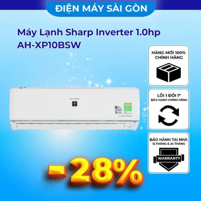 So sánh giá Máy lạnh Sharp Inverter 1 HP AH-XP10BSW rẻ nhất? - Ảnh 14