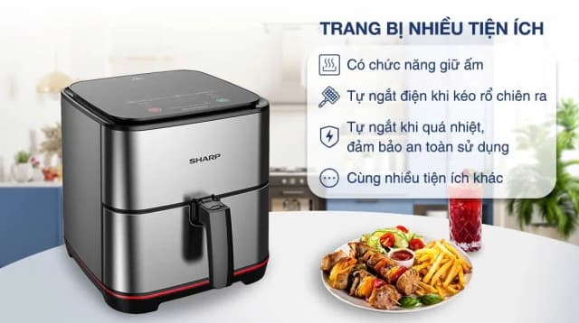 So sánh giá Nồi chiên không dầu Sharp 7 lít KF-AF70EV-ST rẻ nhất? - Ảnh 18