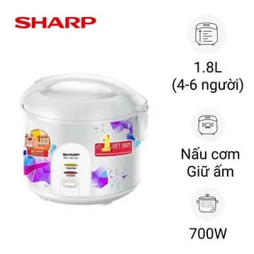 So sánh giá Nồi cơm nắp gài Sharp 1.8 lít KS-18TJV rẻ nhất? - Ảnh 6