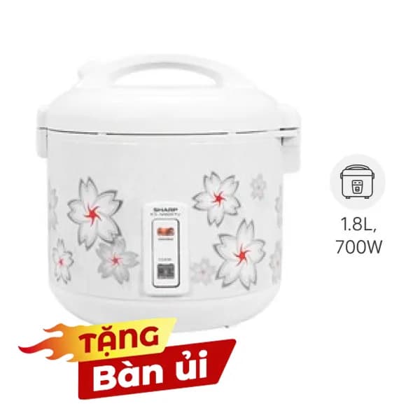 So sánh giá Nồi cơm nắp gài Sharp 1.8 lít KS-N182ETV rẻ nhất? - Ảnh 5