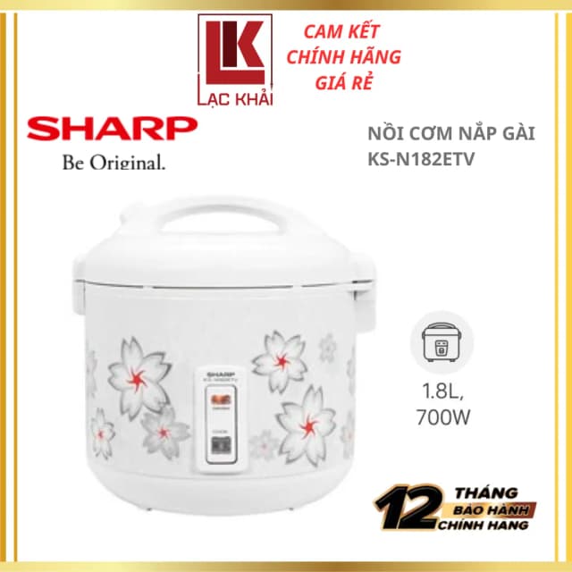 So sánh giá Nồi cơm nắp gài Sharp 1.8 lít KS-N182ETV rẻ nhất? - Ảnh 7