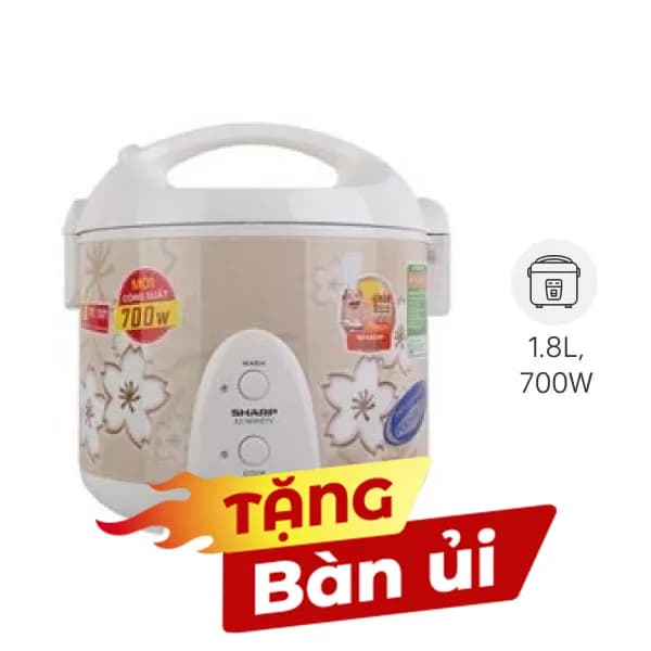 So sánh giá Nồi cơm nắp gài Sharp 1.8 lít KS-N191ETV rẻ nhất? - Ảnh 8