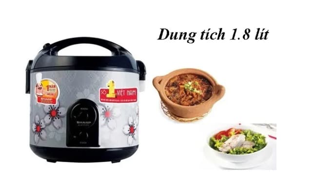 So sánh giá Nồi cơm nắp gài Sharp 1.8 lít KS-NR191STV rẻ nhất? - Ảnh 18