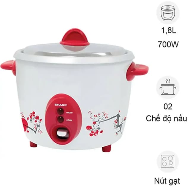 So sánh giá Nồi cơm nắp rời Sharp 1.8 lít KSH-D19V rẻ nhất? - Ảnh 13