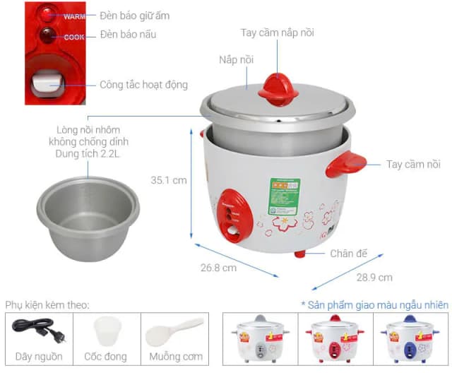 So sánh giá Nồi cơm nắp rời Sharp 2.2 lít KSH-D22V rẻ nhất? - Ảnh 9