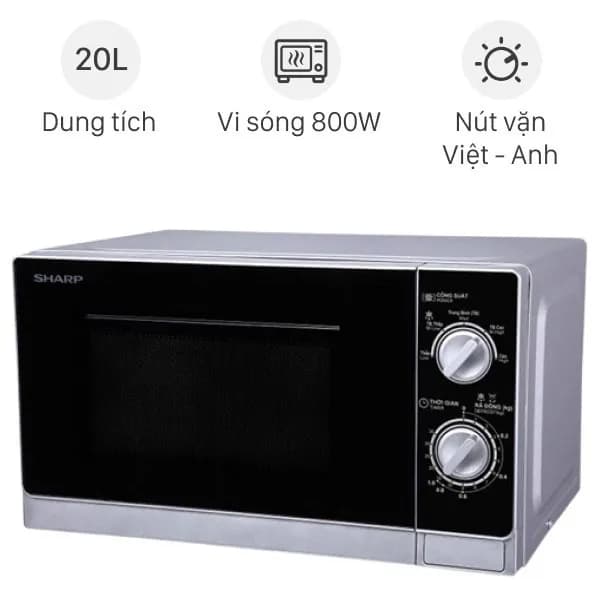 So sánh giá Lò vi sóng Sharp R-205VN(S) 20 lít rẻ nhất? - Ảnh 9