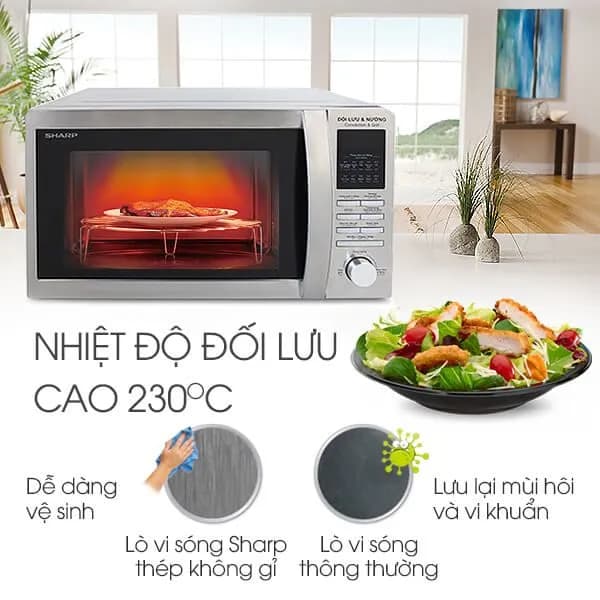 So sánh giá Lò vi sóng Sharp R-C825VN(ST) 25 lít - Tìm sản phẩm giá rẻ nhất - Ảnh 9