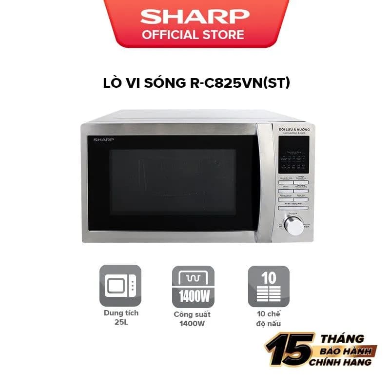 So sánh giá Lò vi sóng Sharp R-C825VN(ST) 25 lít - Tìm sản phẩm giá rẻ nhất - Ảnh 10