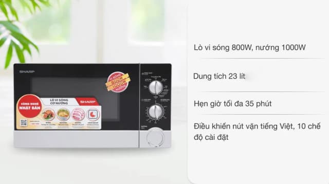 So sánh giá Lò vi sóng có nướng Sharp R-G302VN-S 23 lít rẻ nhất? - Ảnh 11
