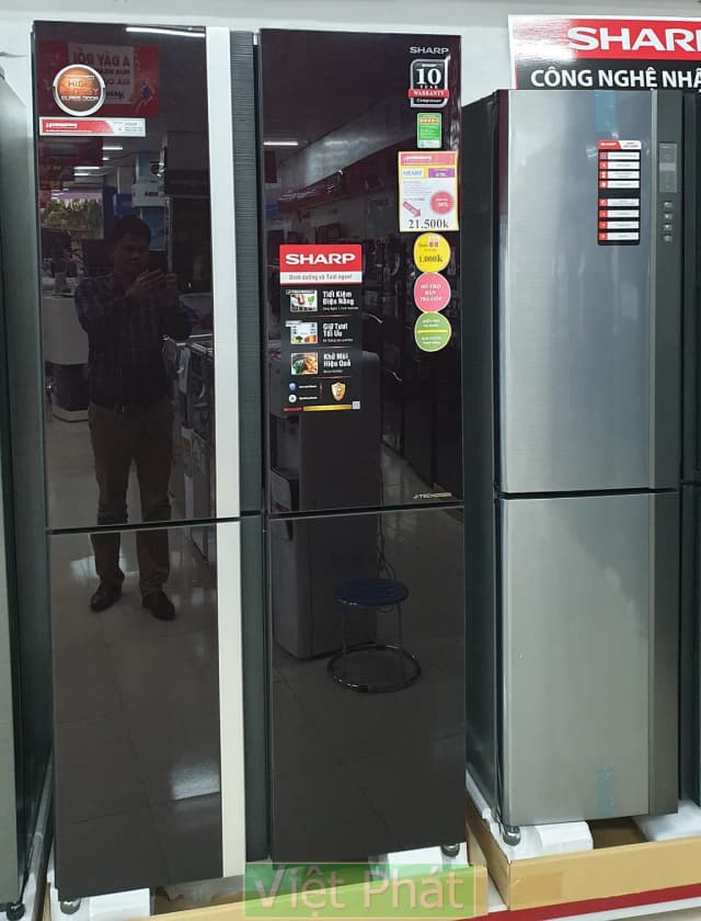 So sánh giá Tủ lạnh Sharp Inverter 605 lít Multi Door SJ-FX688VG-BK rẻ nhất? - Ảnh 13