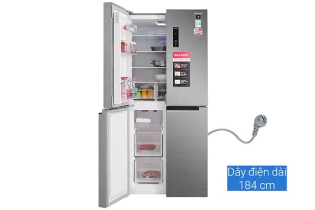So sánh giá Tủ lạnh Sharp Inverter 401 lít Multi Door SJ-FXP480V-SL rẻ nhất? - Ảnh 5