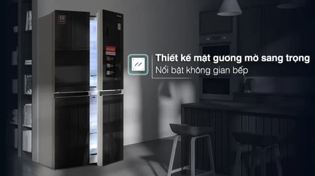 So sánh giá Tủ lạnh Sharp Inverter 401 lít Multi Door SJ-FXP480VG-BK rẻ nhất? - Ảnh 12
