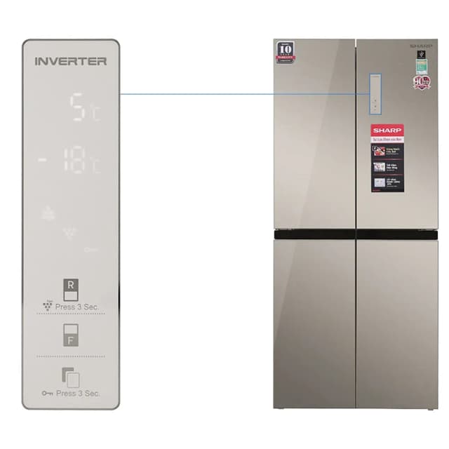 So sánh giá Tủ lạnh Sharp Inverter 401 lít Multi Door SJ-FXP480VG-CH rẻ nhất? - Ảnh 17