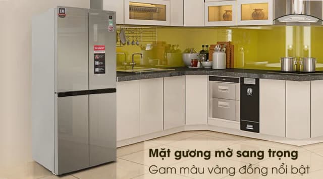 So sánh giá Tủ lạnh Sharp Inverter 401 lít Multi Door SJ-FXP480VG-CH rẻ nhất? - Ảnh 4