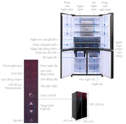 Tủ lạnh Sharp Inverter 572 lít Multi Door SJ-FXP640VG-BK - Giá rẻ nhất hôm nay - Ảnh 20