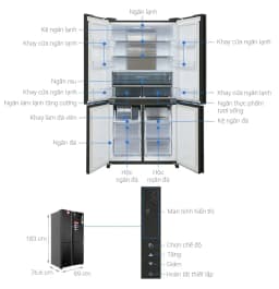 Tủ lạnh Sharp Inverter 572 lít Multi Door SJ-FXP640VG-BK - Giá rẻ nhất hôm nay - Ảnh 10