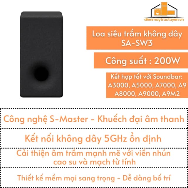 So sánh giá Loa siêu trầm không dây Sony SA-SW3 200W rẻ nhất? - Ảnh 7