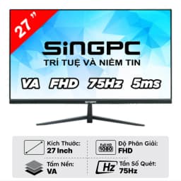 Màn hình Gaming SingPC Q27CF120-VAG (27 inch, Full HD, VA, 120Hz, 2ms)