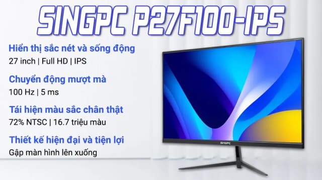 So sánh giá Màn hình SingPC P27F100-IPS 27 inch FHD/IPS/100Hz/5ms rẻ nhất? - Ảnh 3