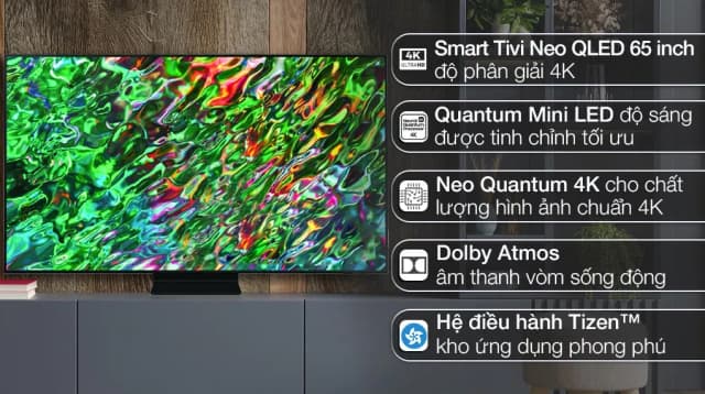 So sánh giá Smart Tivi Neo QLED Samsung AI 4K 65 inch QA65QN90B rẻ nhất? - Ảnh 3