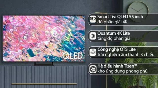 So sánh giá Smart Tivi QLED Samsung 4K 55 inch QA55Q60B rẻ nhất? - Ảnh 7