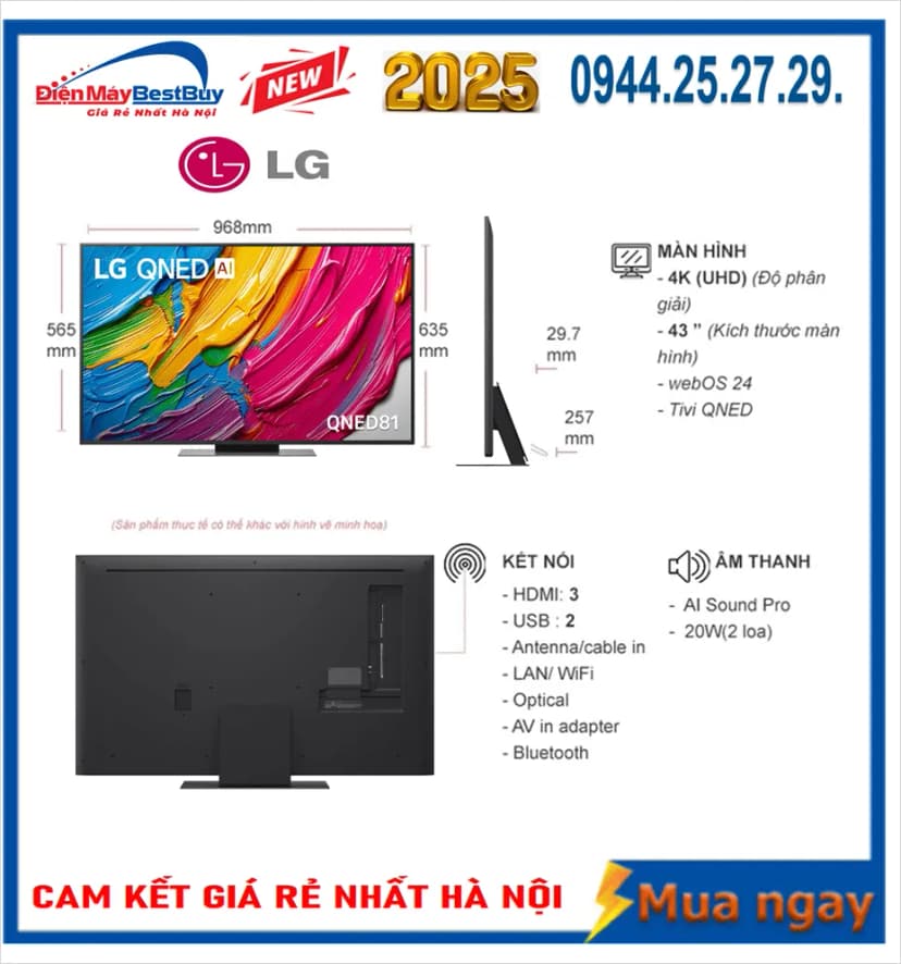 Smart Tivi LG AI 4K 43 inch 43NU855BPSA - Giá rẻ nhất hôm nay - Ảnh 14