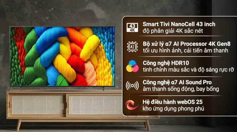 Smart Tivi LG AI 4K 43 inch 43NU855BPSA - Giá rẻ nhất hôm nay - Ảnh 4