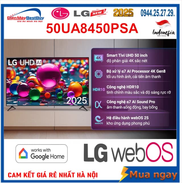 So sánh giá Smart Tivi LG AI 4K 50 inch 50UA8450PSA rẻ nhất? - Ảnh 15