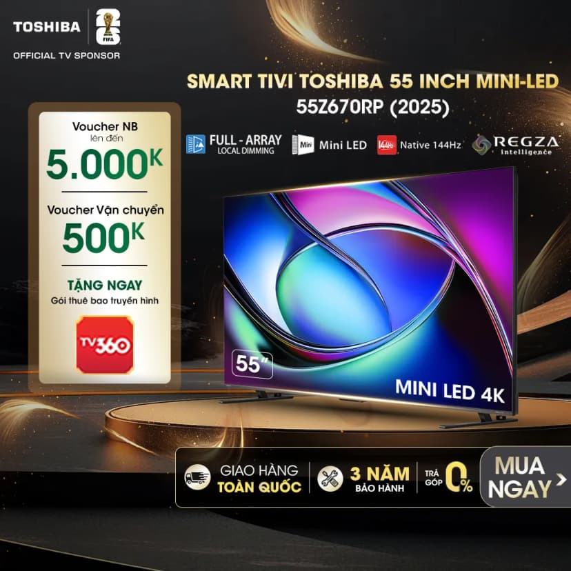Smart Tivi Mini LED Toshiba AI 4K 55 inch 55Z670RP - Giá rẻ nhất hôm nay - Ảnh 18