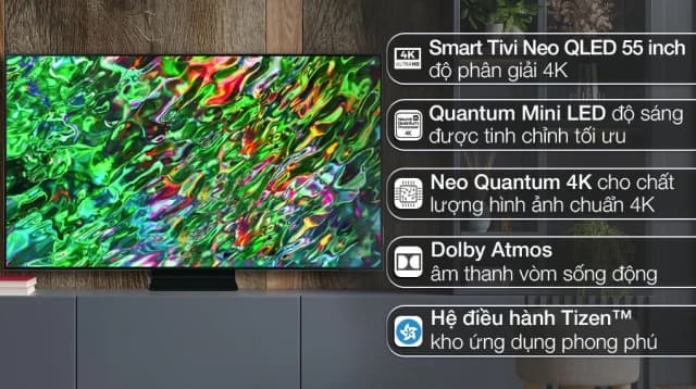 So sánh giá Smart Tivi Neo QLED Samsung AI 4K 55 inch QA55QN90C rẻ nhất? - Ảnh 7