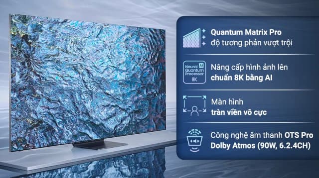 So sánh giá Smart Tivi Neo QLED Samsung AI 8K 85 inch QA85QN900C rẻ nhất? - Ảnh 2