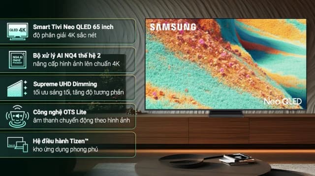 So sánh giá Smart Tivi Neo QLED Samsung AI 4K 65 inch QA65QN85F rẻ nhất? - Ảnh 4