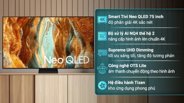 So sánh giá Smart Tivi Neo QLED Samsung AI 4K 75 inch QA75QN70F rẻ nhất? - Ảnh 2
