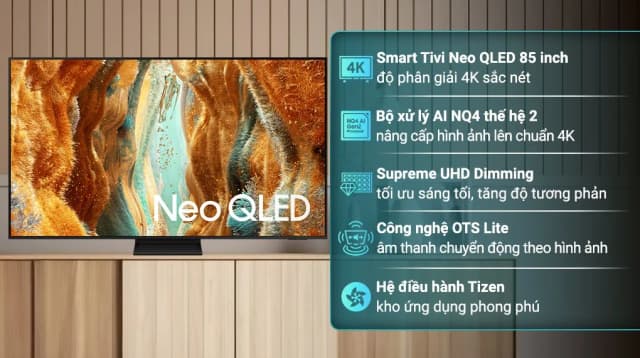 So sánh giá Smart Tivi Neo QLED Samsung AI 4K 85 inch QA85QN70F rẻ nhất? - Ảnh 2