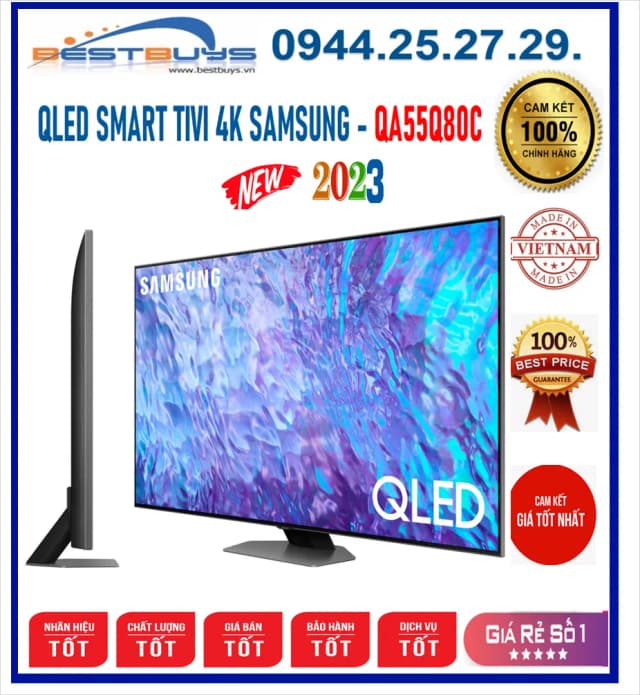 So sánh giá Smart Tivi QLED Samsung AI 4K 55 inch QA55Q80C rẻ nhất? - Ảnh 9