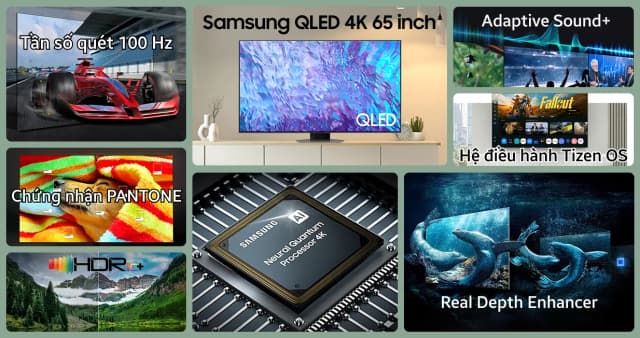 So sánh giá Smart Tivi QLED Samsung AI 4K 65 inch QA65Q80C rẻ nhất? - Ảnh 8