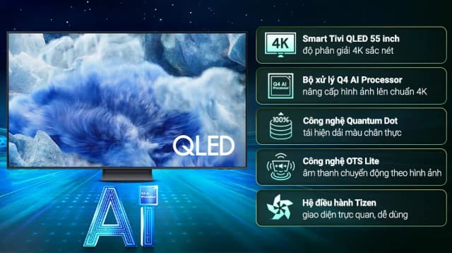 So sánh giá Smart Tivi QLED Samsung AI 4K 55 inch QA55Q8F5 rẻ nhất? - Ảnh 5