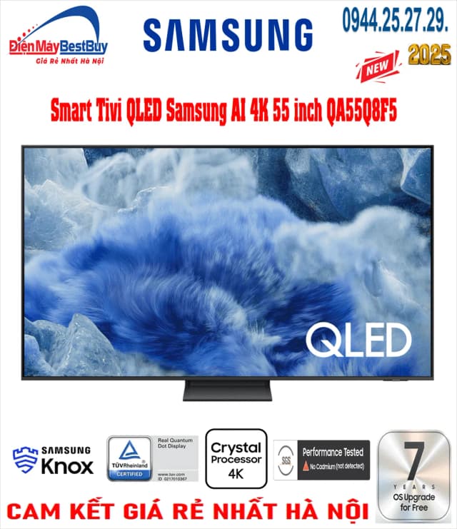 So sánh giá Smart Tivi QLED Samsung AI 4K 55 inch QA55Q8F5 rẻ nhất? - Ảnh 6