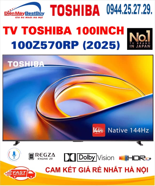 Smart Tivi QLED Toshiba AI 4K 100 inch 100Z570RP - Ảnh 17