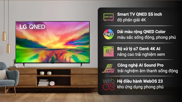 Top 1 so sánh giá Smart Tivi QNED LG AI 4K 55 inch 55QNED70BSA - Tìm sản phẩm giá rẻ nhất - Ảnh 10