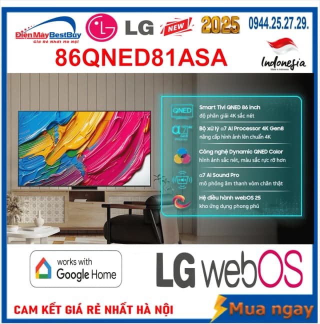 Top 1 so sánh giá Smart Tivi QNED LG AI 4K 55 inch 55QNED86BSA - Tìm sản phẩm giá rẻ nhất - Ảnh 19